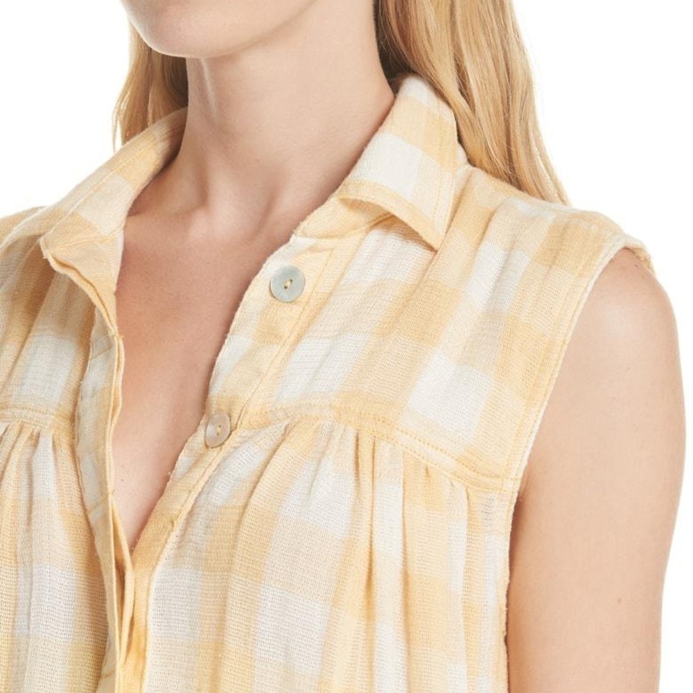 FREE PEOPLE Hey There Sunrise Button Front Shirt - Picture 5 of 12